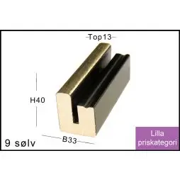 SPEJL I RAMME NR. 9 SØLV - Spejle