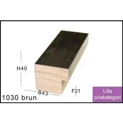 SPEJL I RAMME NR. 1030 BRUN - Spejle