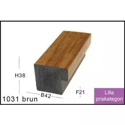 SPEJL I RAMME NR. 1031 BRUN - Spejle