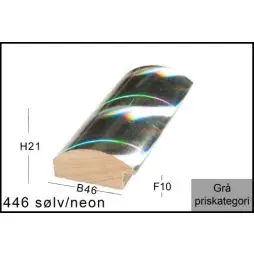 SPEJL I RAMME NR. 446 SØLV/NEON - Spejle